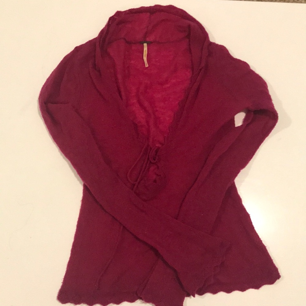 Plum Free People light sweater, size M